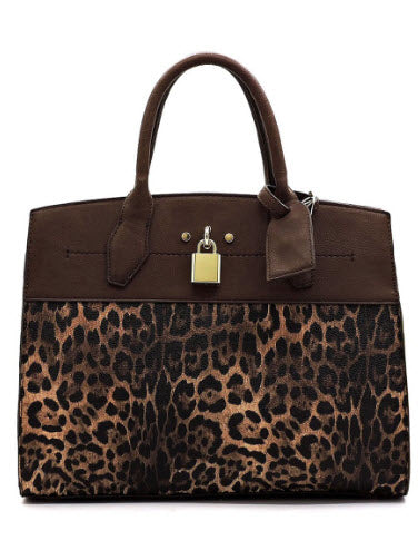 Leopard Print Purse & Wallet Set