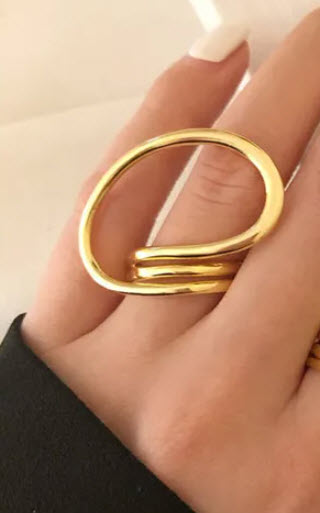 Twisted Circle Fashion Ring