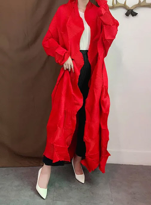 Pleated Long Jacket