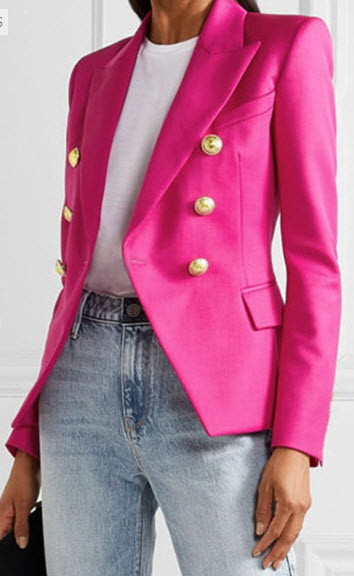 Plus Size Pink Blazer