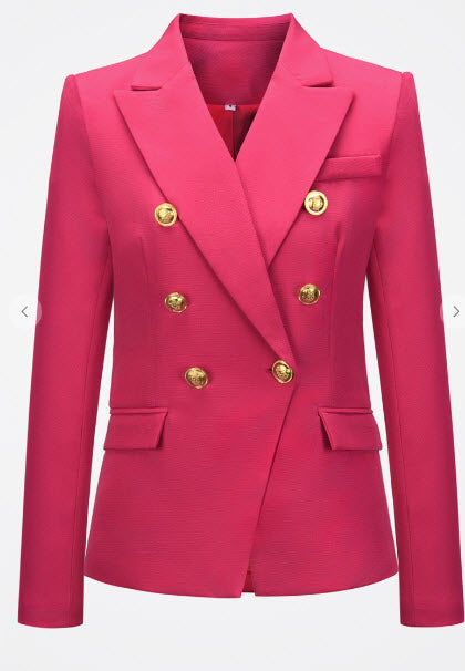 Plus Size Pink Blazer