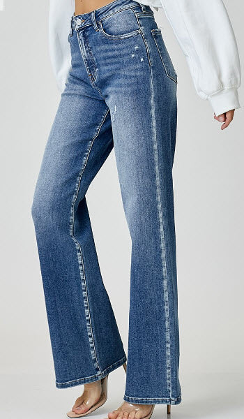 Plus Size High Rise Wide Leg Jeans