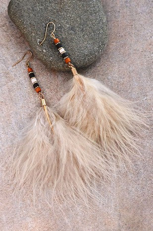 Tassel Feather Earrings